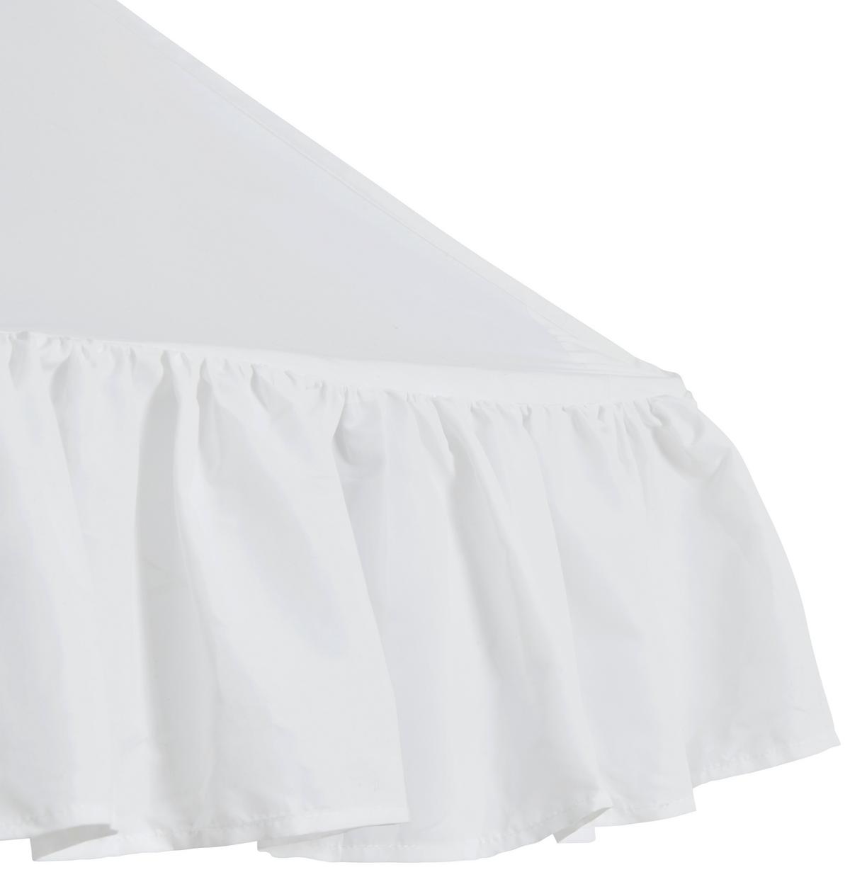 BALDACHIM NAD ŁÓŻKO BASIC - biały, Basics, tkanina (55/78/145cm) - My Baby Lou