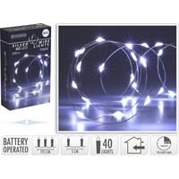 Fényfüzér 40db LED - műanyag (195cm)