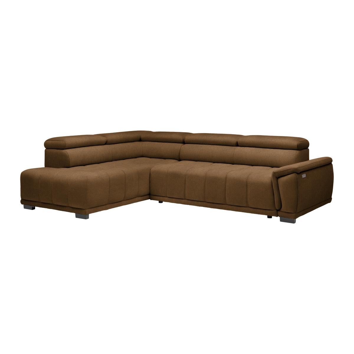 Kutna Garnitura Gremio - boje hrđe/crna, Moderno, tekstil/plastika (206/283cm) - Modern Living
