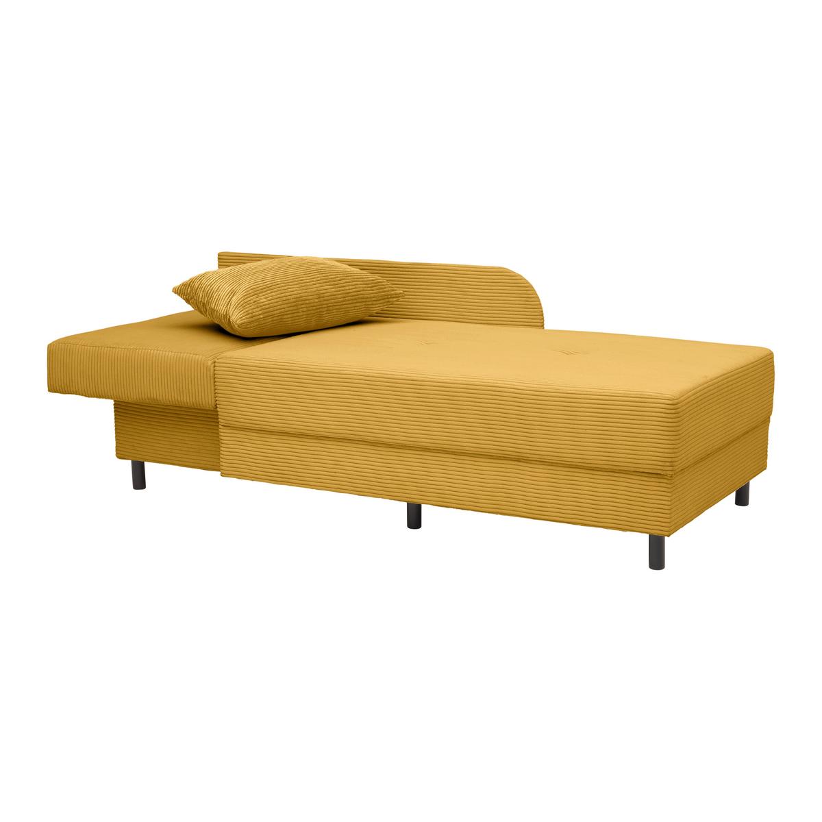 Liege Nova Senfgelb - Senfgelb/Schwarz, MODERN, Holz/Textil (85/62/145cm) - Based