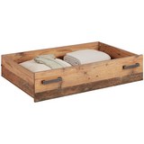 Bettschubkasten Naturfarben - Naturfarben, MODERN, Holzwerkstoff (104,1/24/67,4cm) - Premium Living