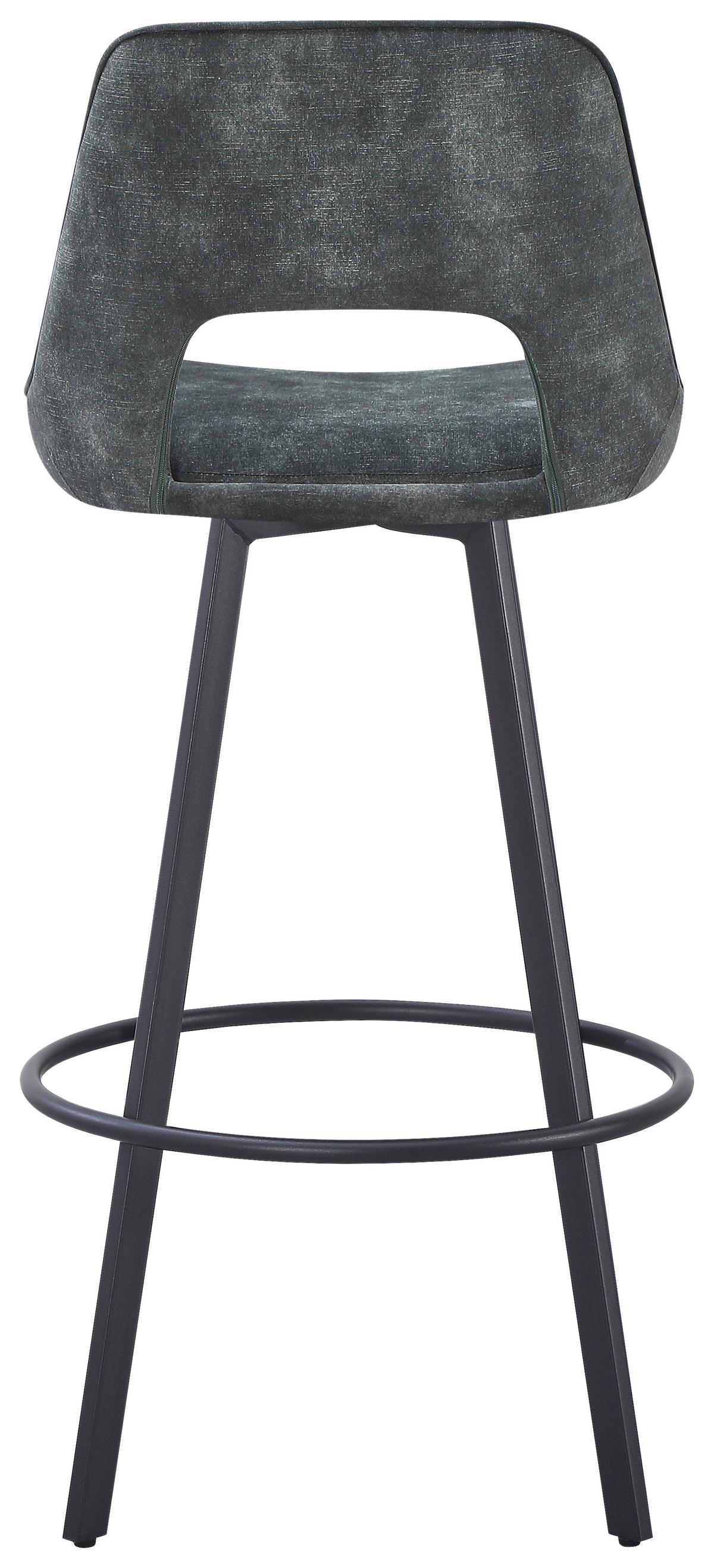 Barska Stolica Twist - zelena/crna, Moderno, metal/tekstil (45/103/52cm) - Premium Living