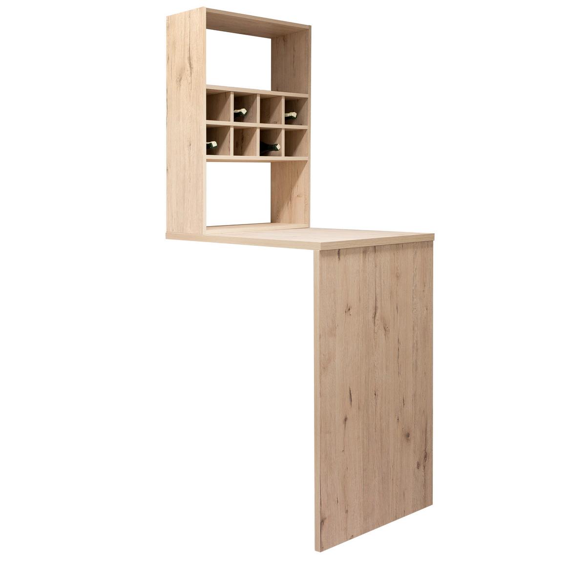 Stojalo Za Steklenice Milano - barve hrasta, les (60/93,7/30cm)