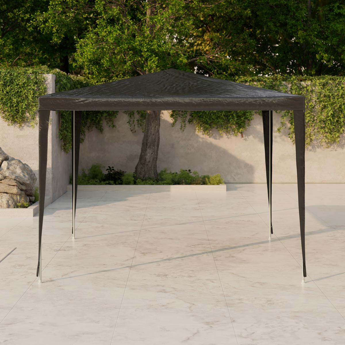 Pavillon Lui Dunkelgrau - Taupe/Dunkelgrau, Basics, Textil (300/245/300cm)