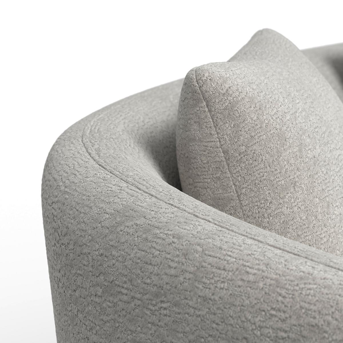 Sofa Julie Chenille Grau - Grau, MODERN, Holz/Textil (180/68/82cm)