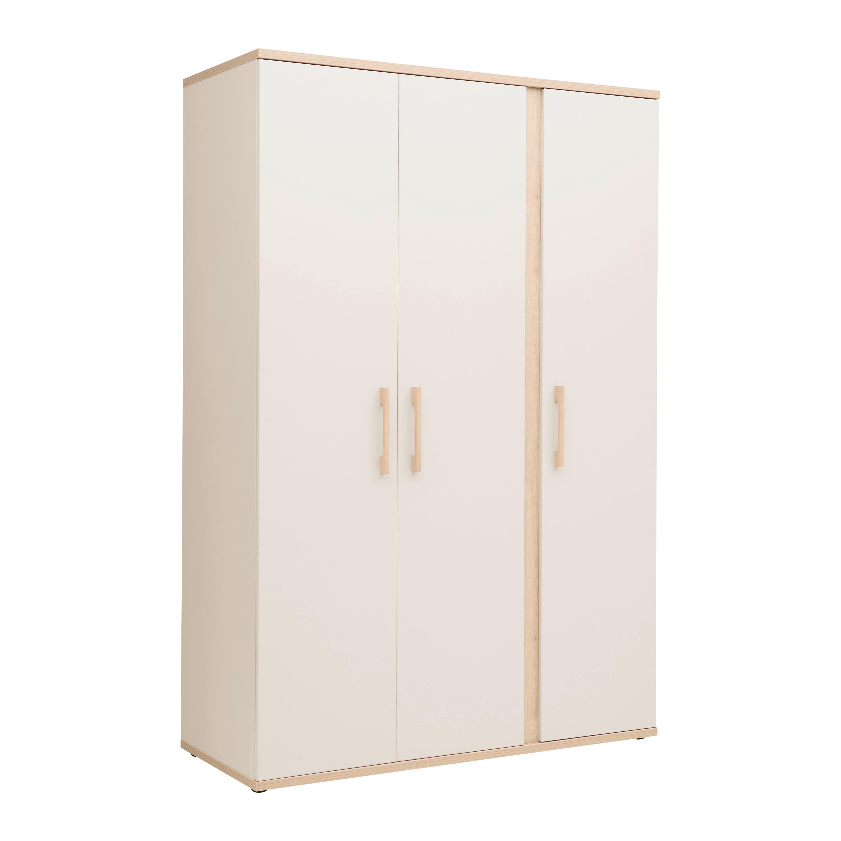 Kleiderschrank Dolce Bambino Kaschmirfarben - Kaschmir, KONVENTIONELL, Holz/Holzwerkstoff (135/200/55cm) - Roba