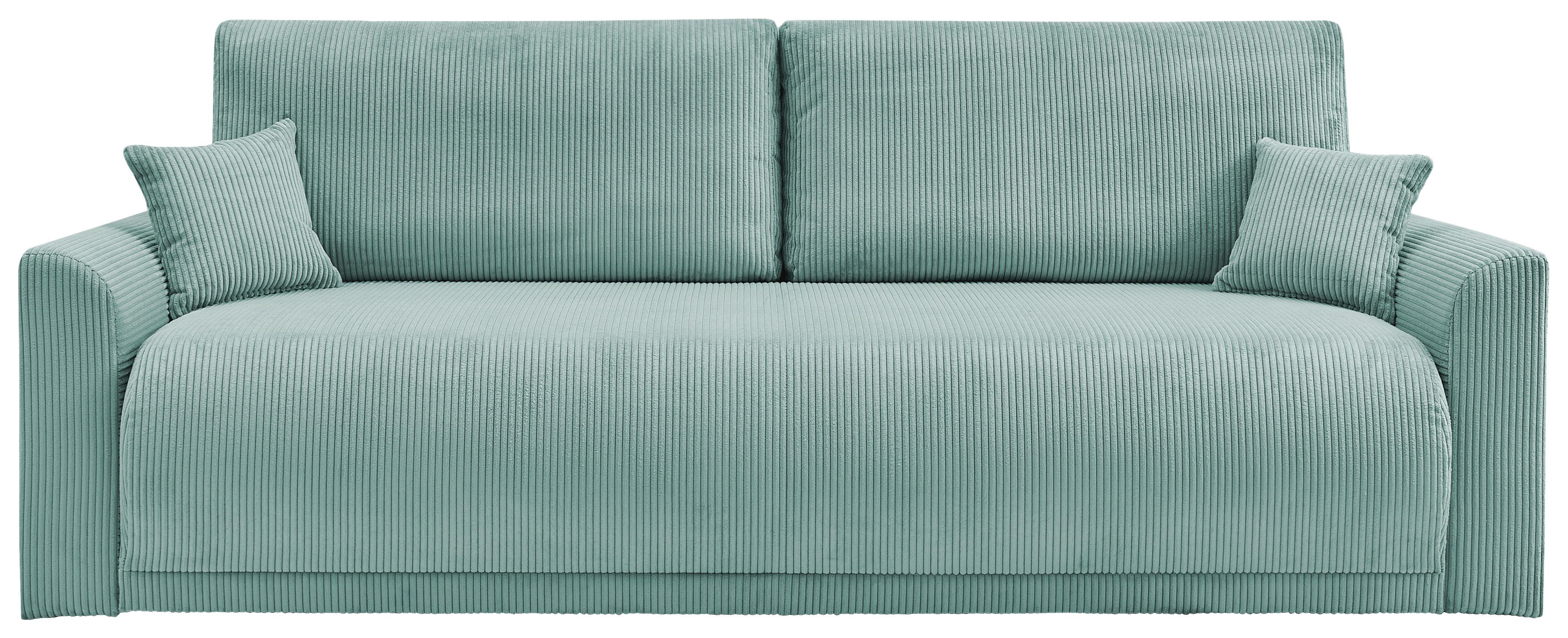 CANAPEA EXTENSIBILA mátově zelený manšestr - verde mentă, Modern, lemn (234/90/103cm) - Modern Living