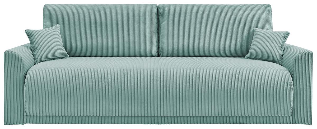 CANAPEA EXTENSIBILA mátově zelený manšestr - verde mentă, Modern, lemn (234/90/103cm) - Modern Living
