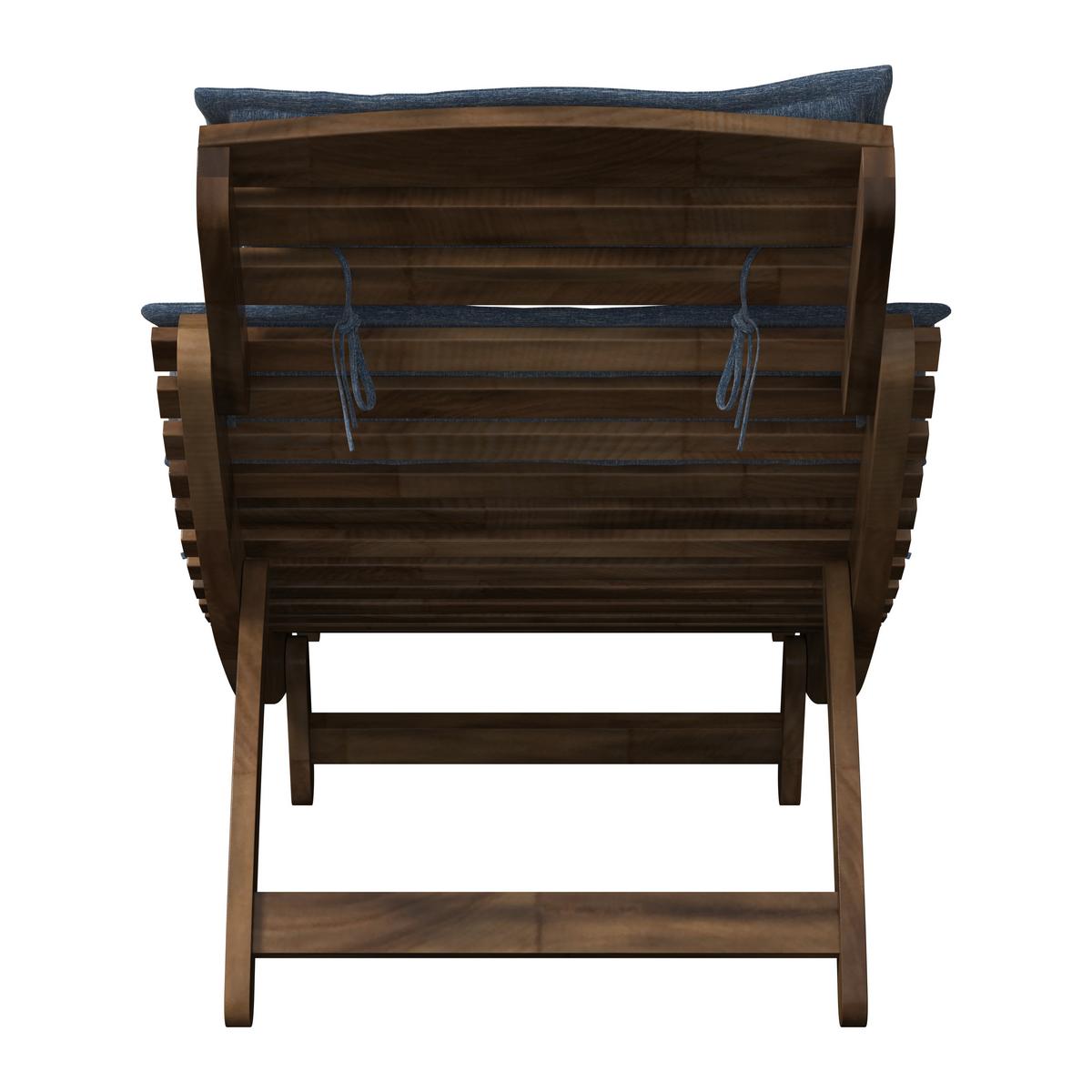 Napozóágy Natalie - szürke, Natur, textil/fa (180/62/54cm) - Mömax