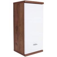 Dulap suspendat Bari - alb/culoare lemn stejar, Konventionell, material pe bază de lemn (35/70/25cm)