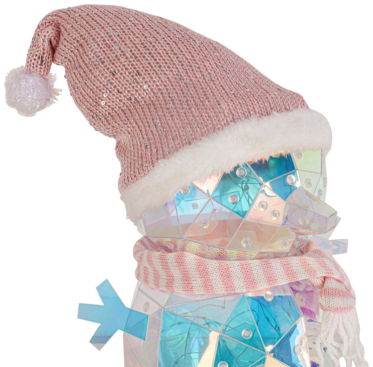LED-Dekoleuchte Snoi Multicolor max. 6 Watt - Transparent/Rosa, MODERN, Kunststoff/Textil (17/24/37cm) - Modern Living