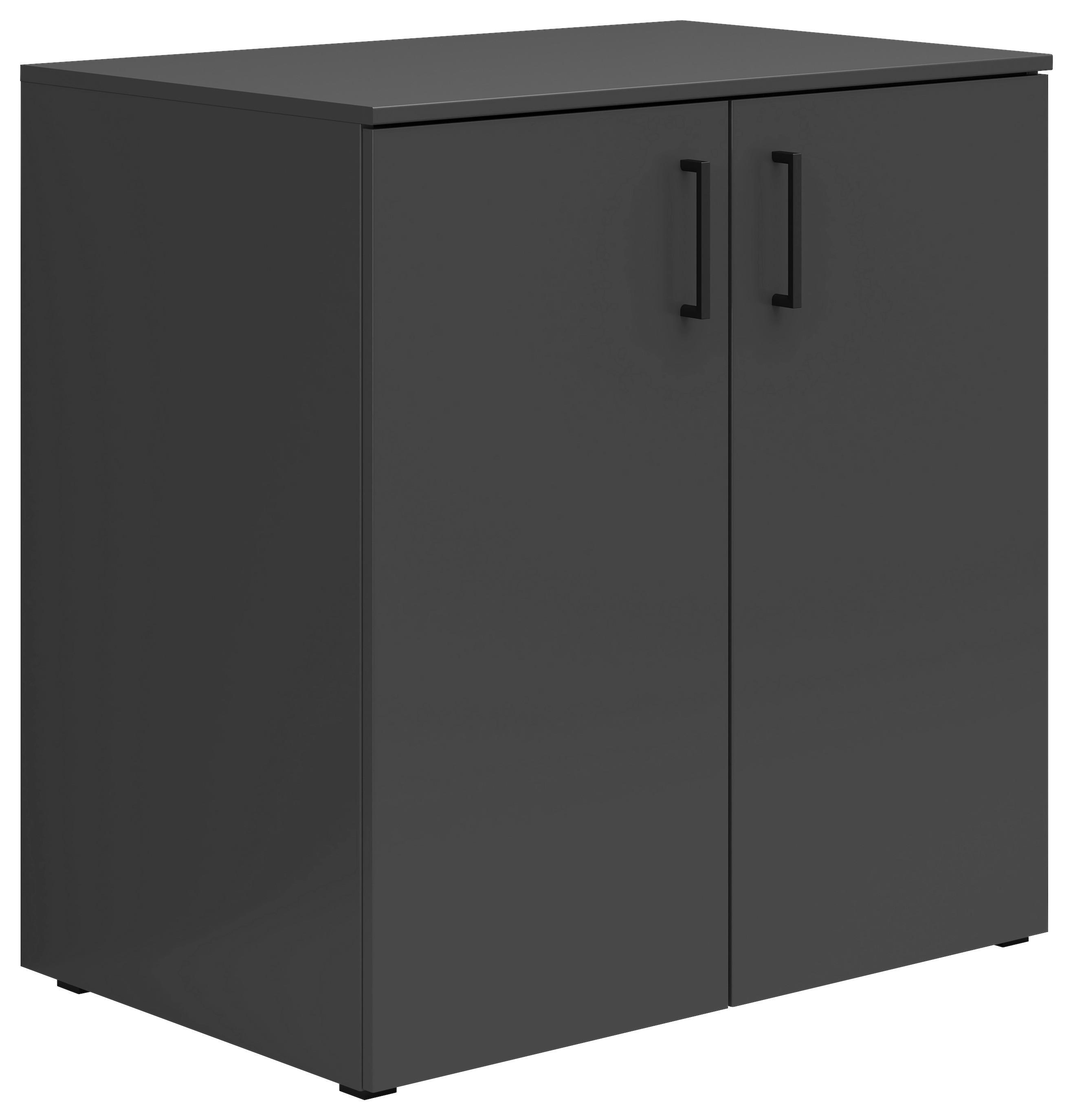 Comodă MULTI - grafit, Modern, material pe bază de lemn (80/83/52cm) - Modern Living