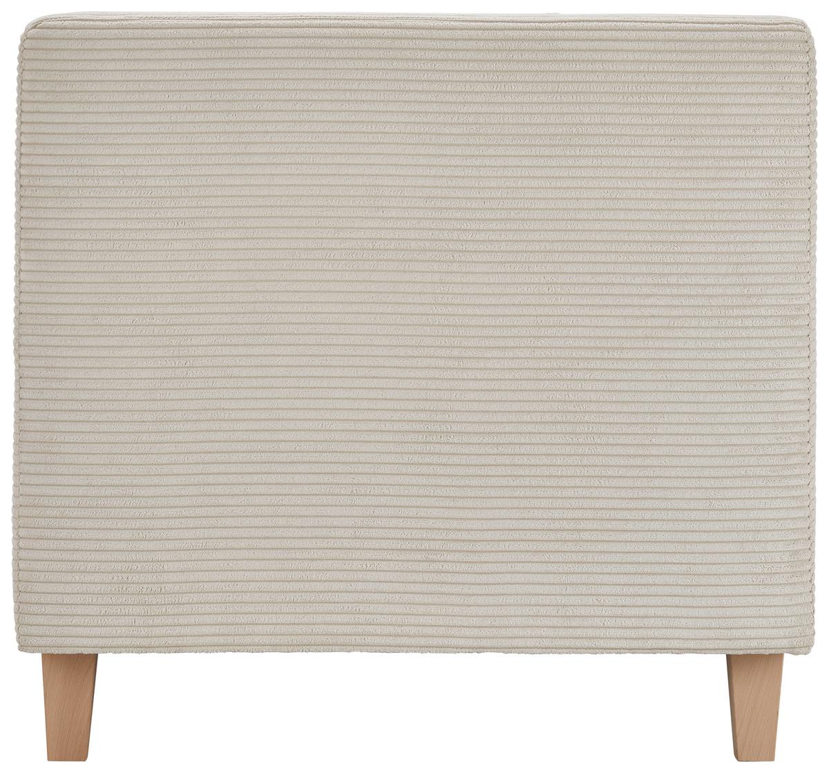 Kanapé Sam - krémszínű, Modern, textil (157/79/84cm) - Mömax