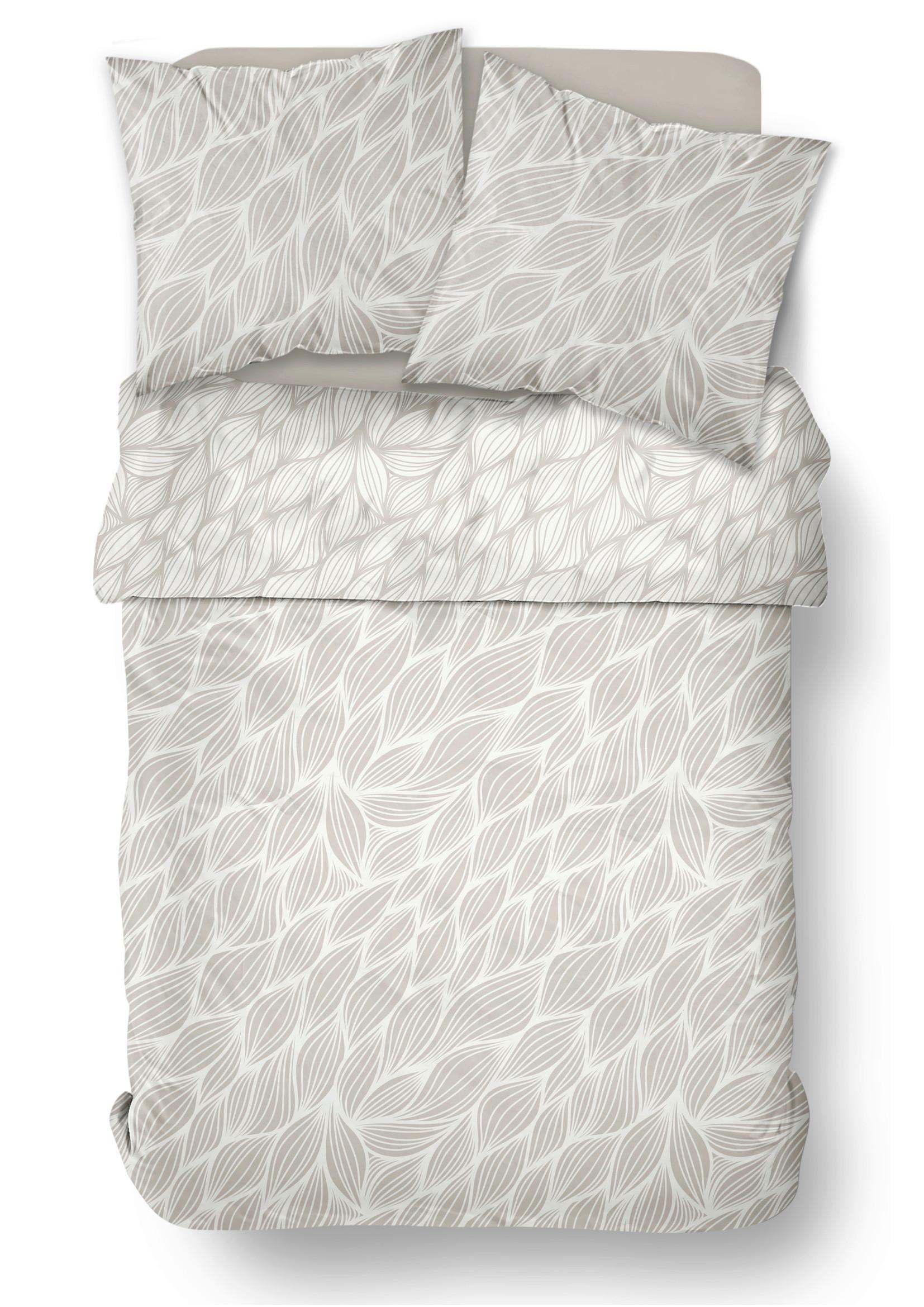 Ágyneműhuzat-garnitúra 3 Részes Andrea - gyöngyház, textil (140/200cm)