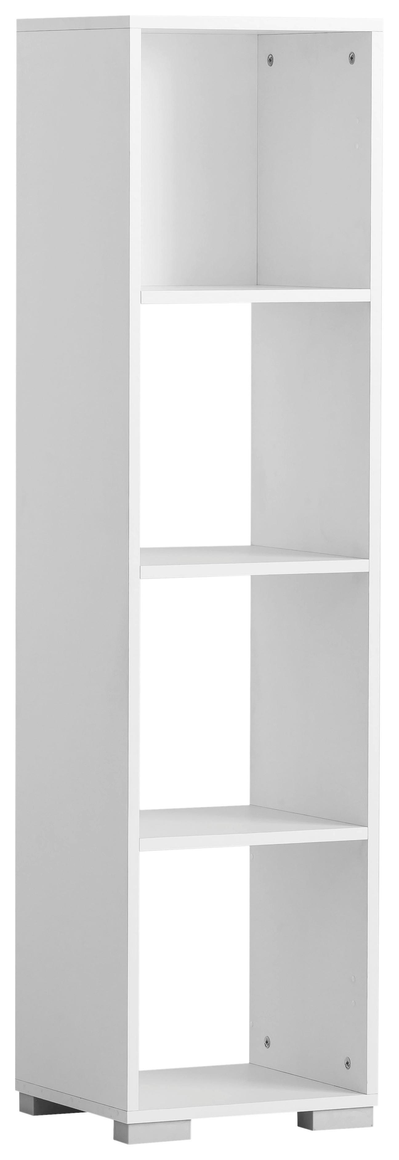 Regal Niels 360 Weiß ca. 36,3x142,7x33cm - Weiß, MODERN, Holzwerkstoff (36,3/142,7/33cm) - MID.YOU