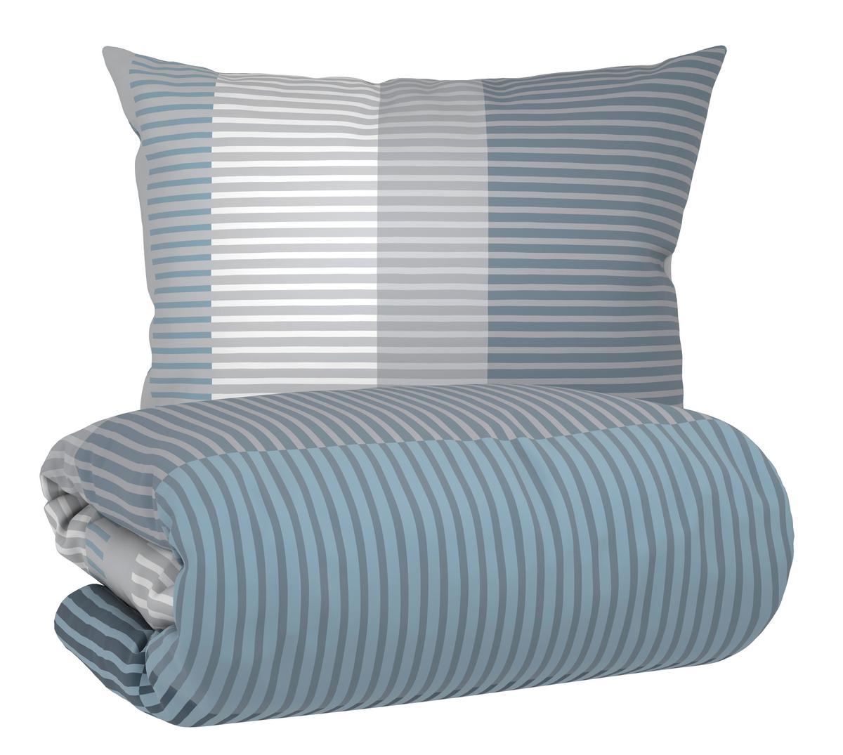 Posteljnina Hannes - sivomodra, tekstil (140/200cm) - Mömax