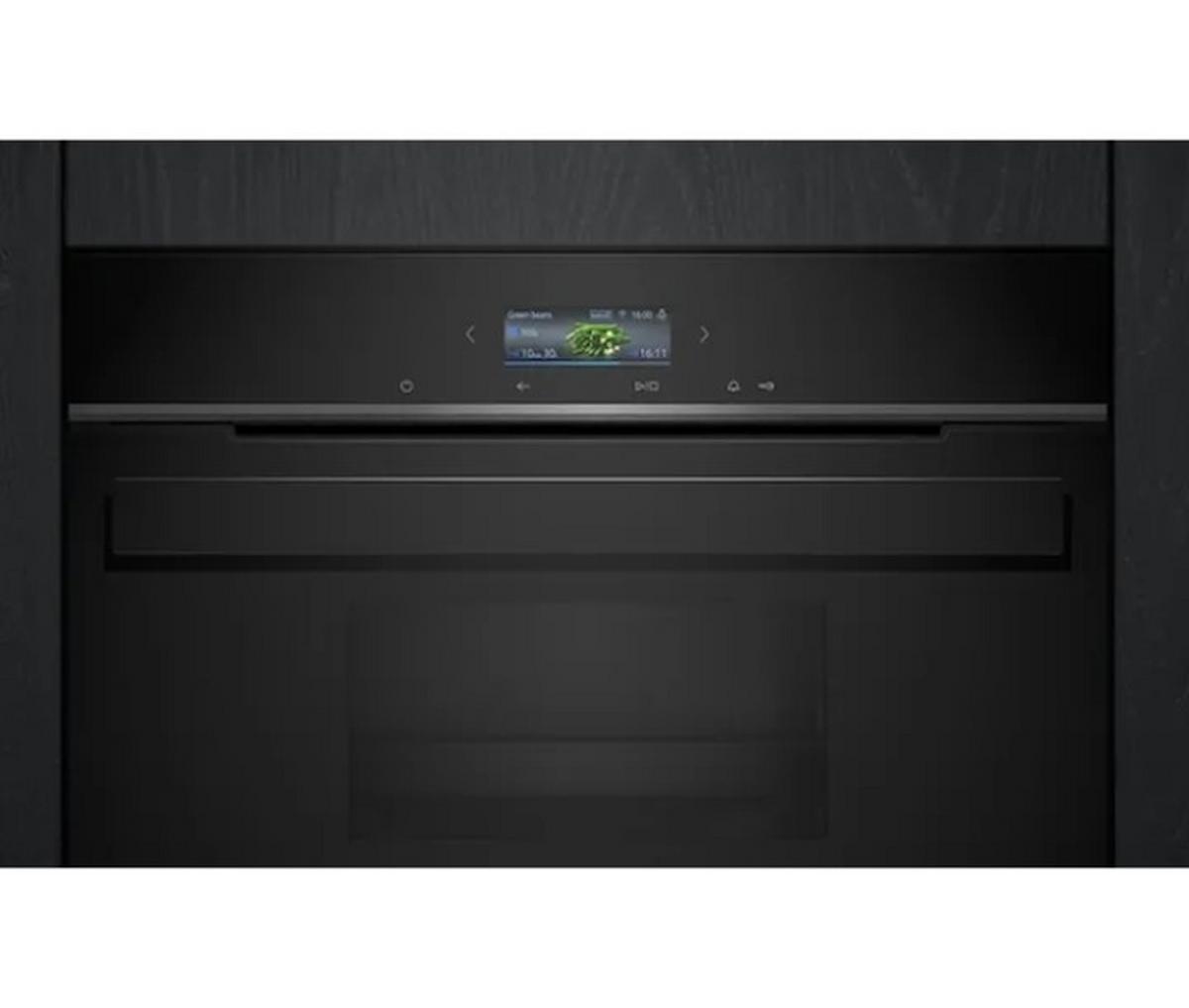 Dampfgarer CD914GXB1 Schwarz Edelstahl - Edelstahlfarben/Schwarz, Metall (59,4/45,5/54,8cm) - Siemens