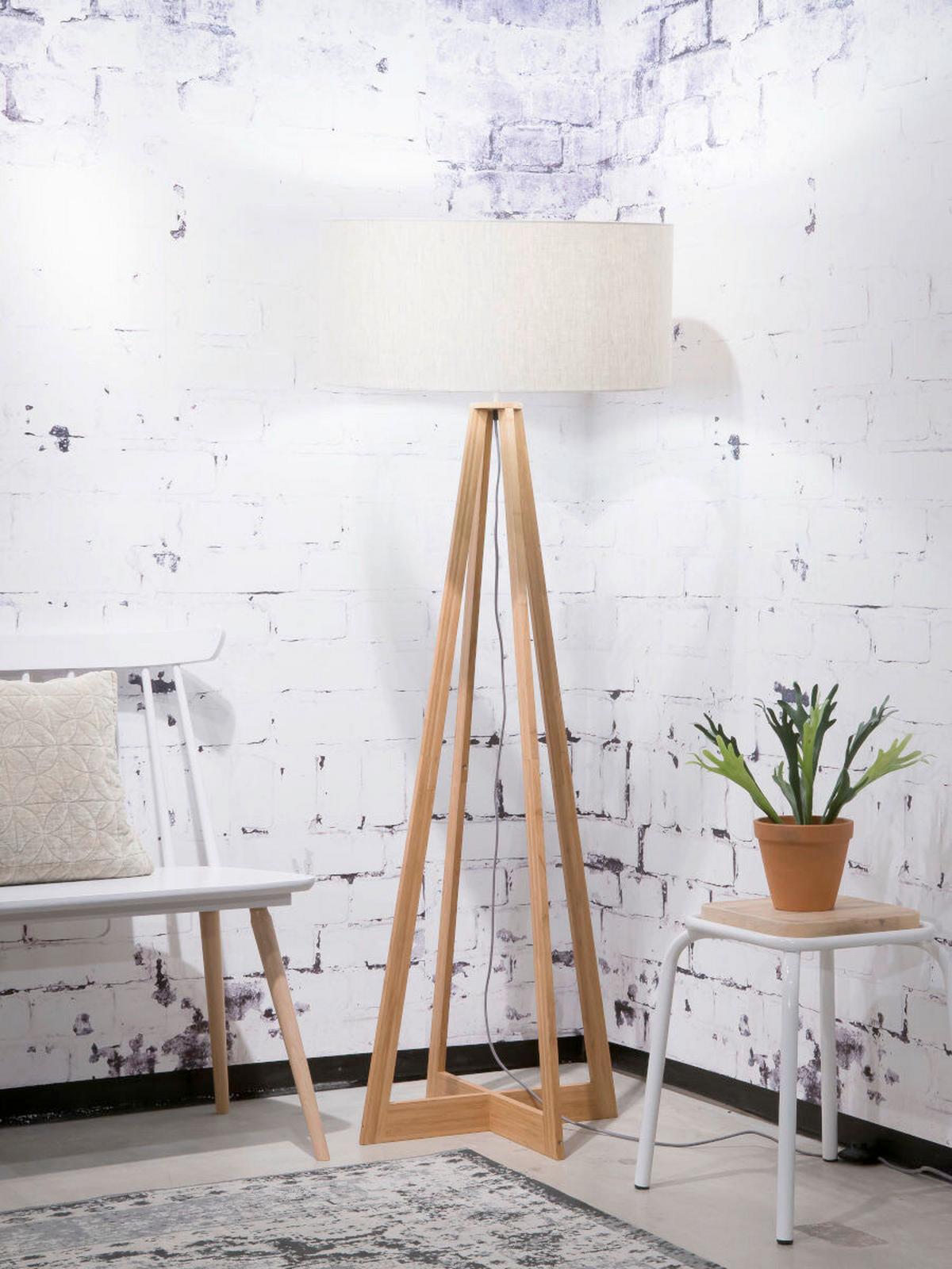 Stoječa Svetilka Everest, Naravna Barva, Bambus - naravne barve, Trend (60/158cm) - Good & Mojo