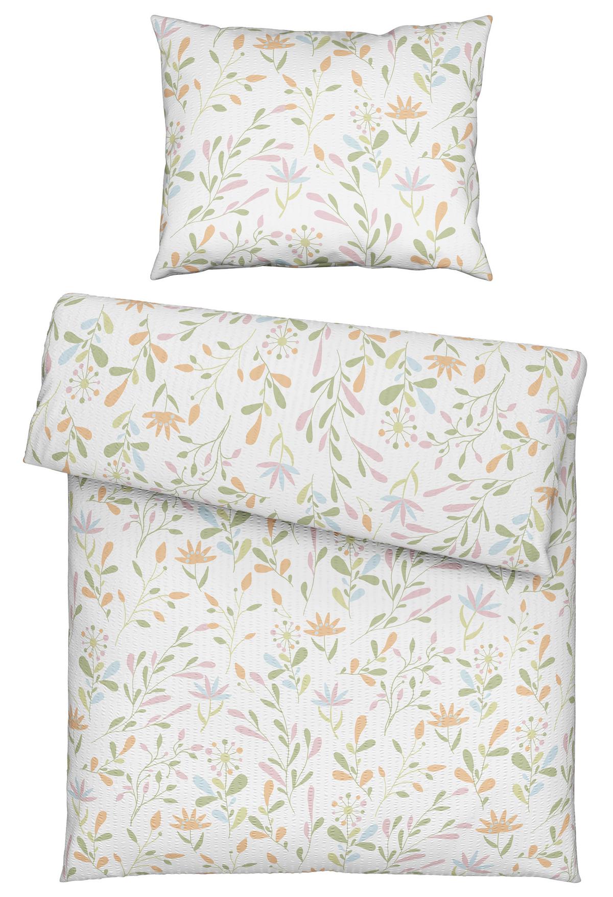 Bettwäsche Marina XL Weiß ca. 140x220cm - Weiß, KONVENTIONELL, Textil (140/220cm) - Mömax