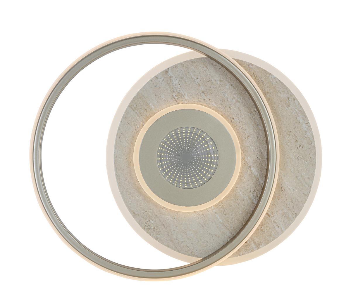 LED-Deckenleuchte Pul Champagnerfarben max. 24 Watt - Champagner, MODERN, Kunststoff/Metall (42/35/6cm) - Mömax