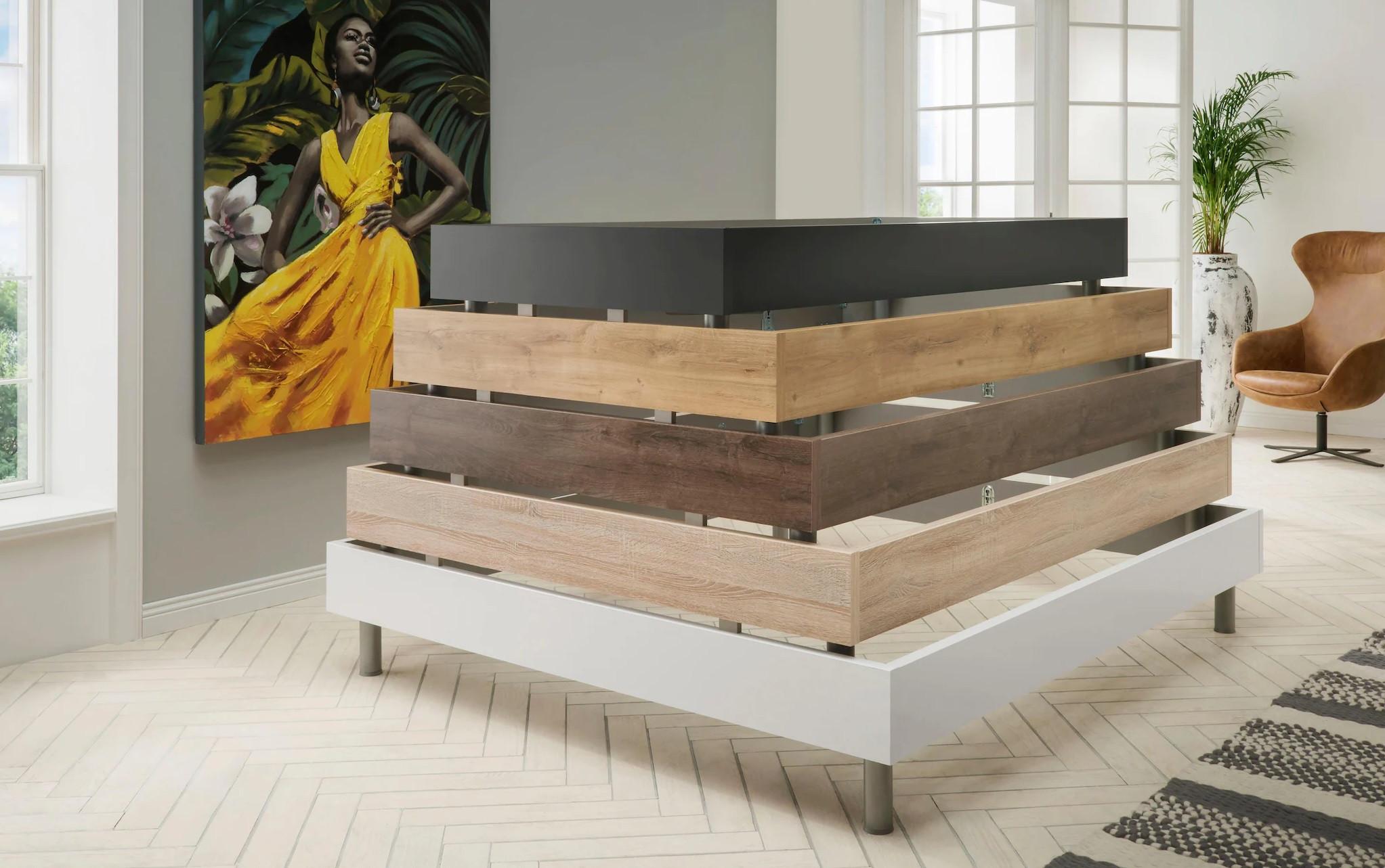Posteljni Okvir Easy, Barva Hrasta, 180x200 - Moderno (180/200cm) - Mömax