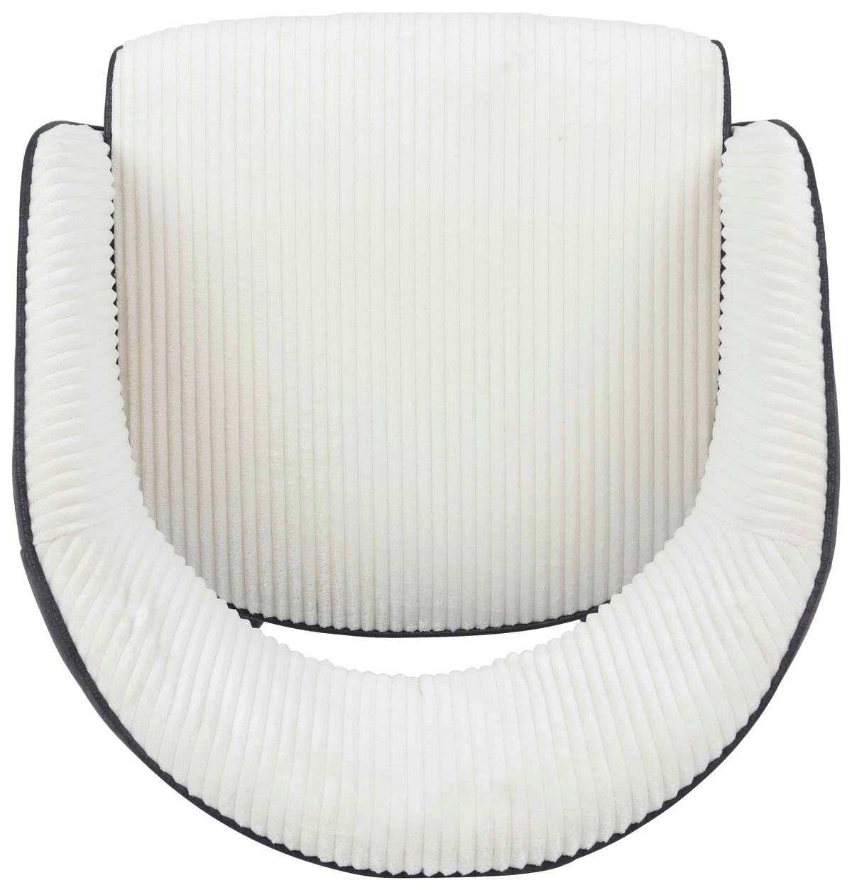 Uredska Stolica Daisy - bež/crna, Moderno, drvo/metal (57,5/78-86/62cm) - Mömax
