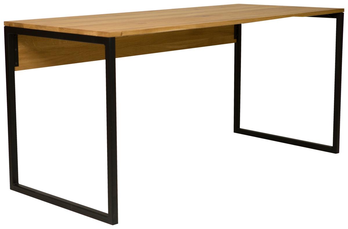 Schreibtisch Albero Naturfarben/Schwarz - Schwarz/Naturfarben, Modern, Holz/Metall (160/75/70cm) - Mömax