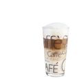 Kaffeeglas Rocco aus Glas ca. 390ml - Klar/Braun, KONVENTIONELL, Glas (0.39l) Kaffeeglas Rocco aus Glas ca. 390ml - Klar/Braun, KONVENTIONELL, Glas (0.39l)