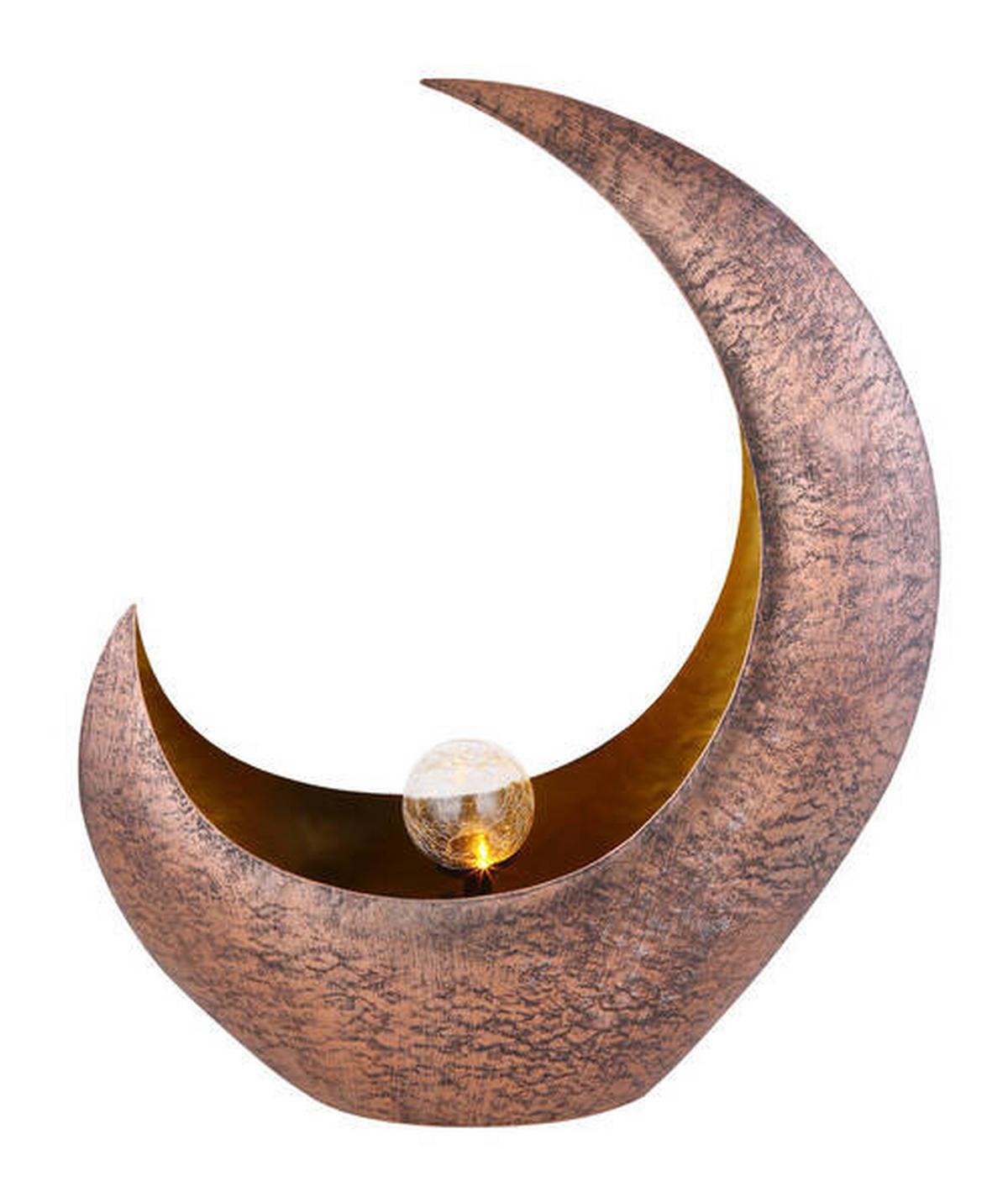 Solarna Svetilka Moonlight, S Sijalko - prozorno/barve medenine, Design, kovina/steklo (37,5/13,5/45cm) - Globo