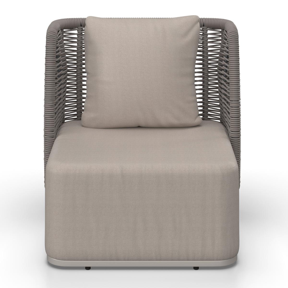 Garnitură grădină Marino - gri deschis/gri închis, Modern, plastic/metal (153/81/76cm) - Bessagi Garden