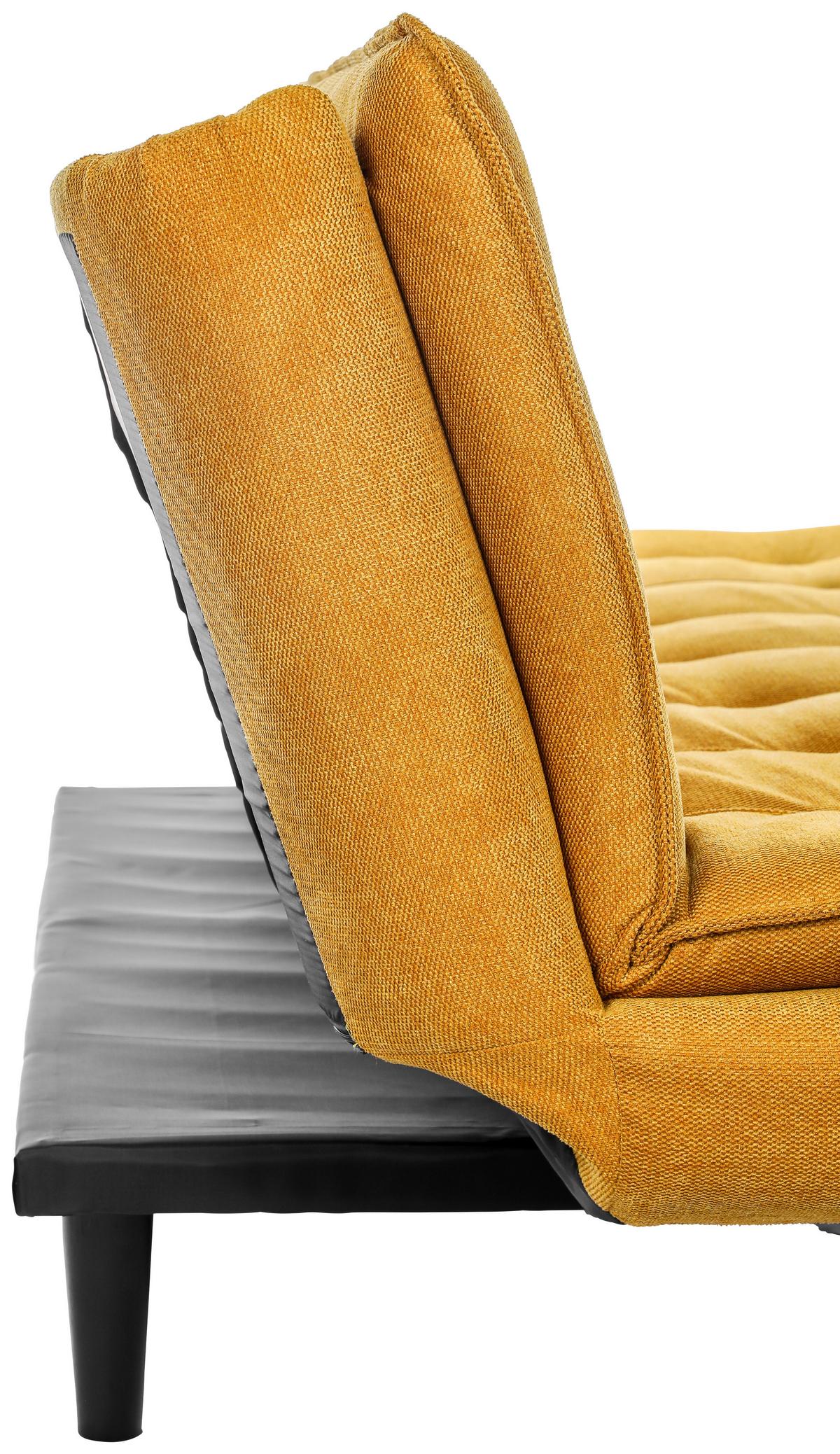 Kanapéágy Sun - sárga, Modern, textil/fa (190/83/93cm) - Mömax