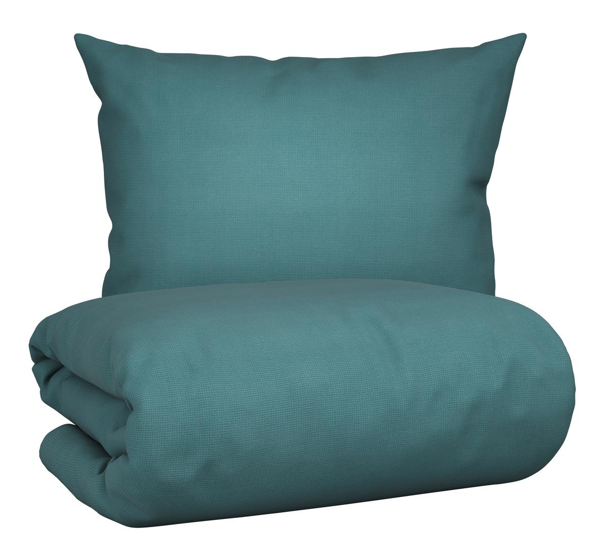 Ágyneműhuzat-garnitúra Waffel - kék, Modern, textil (140/200cm) - Modern Living