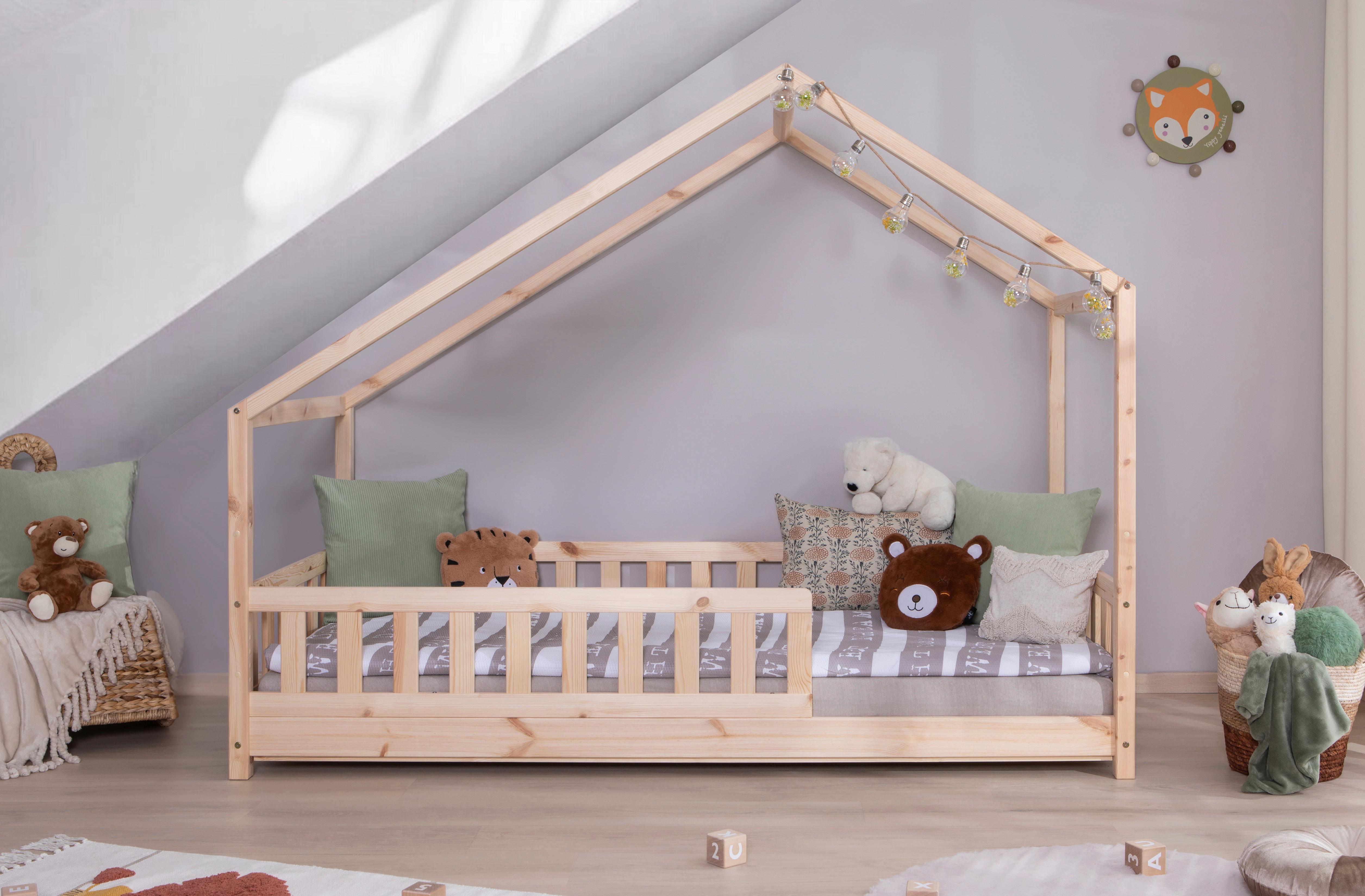 Hausbett Lou ca. 140x200 cm Holz - Naturfarben, MODERN, Holz (140/200cm) - MID.YOU