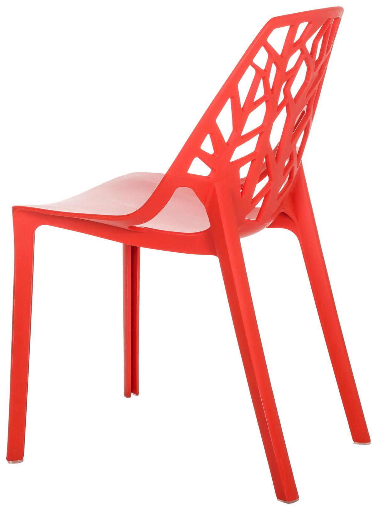 Stol Artifo Tri, Rdeča - rdeča, Basics, umetna masa (47/80/56cm) - MID.YOU