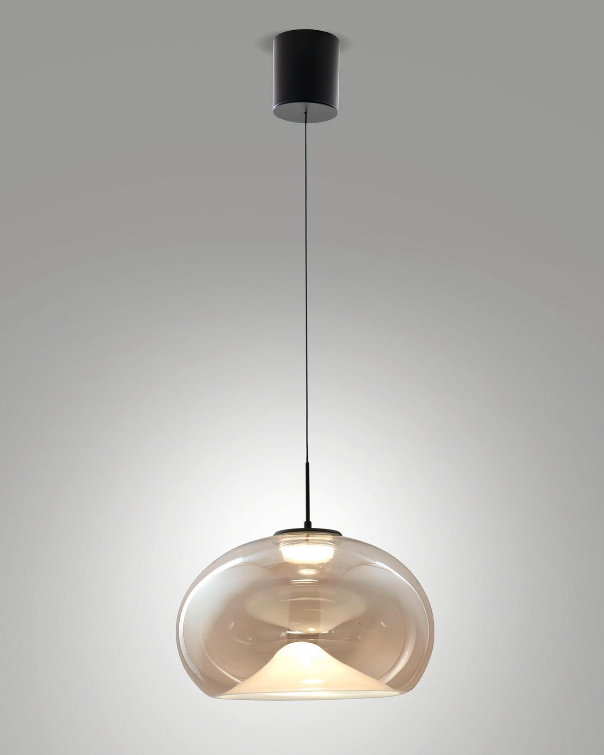 LAMPA WISZĄCA LED 3755-45-365 BRENA - przezroczysty, Design, metal/szkło (33/200cm) - Fabas Luce