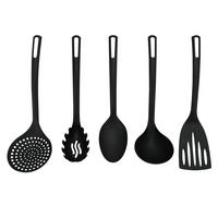 Set Kuhinjskih Pripomočkov Natalie - temno siva, Konvencionalno, umetna masa - Mömax