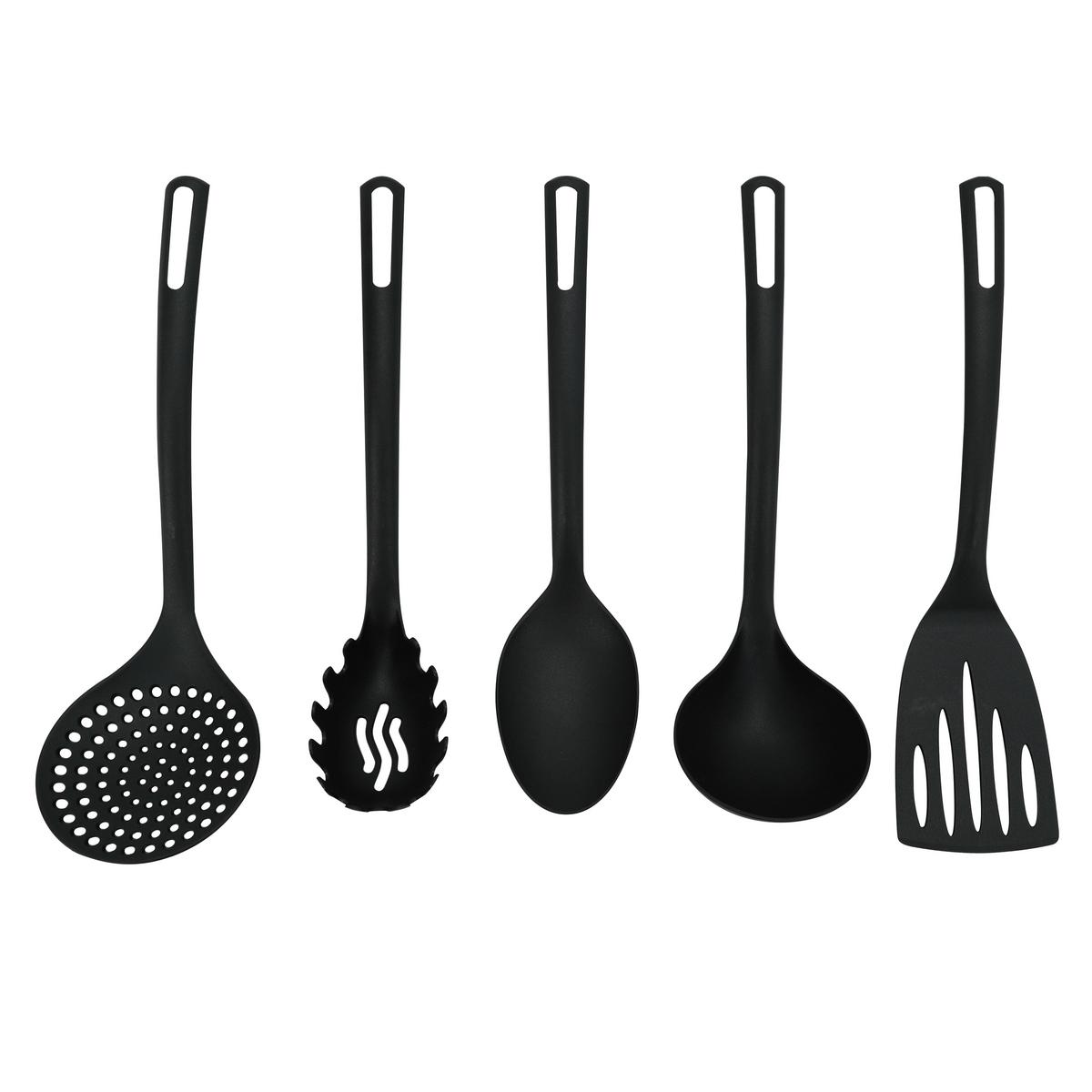 Set Kuhinjskih Pripomočkov Natalie - temno siva, Konvencionalno, umetna masa - Mömax