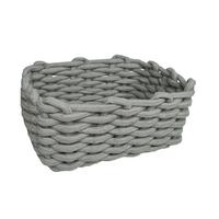 Kosár Larry - L - zsályazöld, Konventionell, műanyag/textil (25/13/19cm) - Mömax