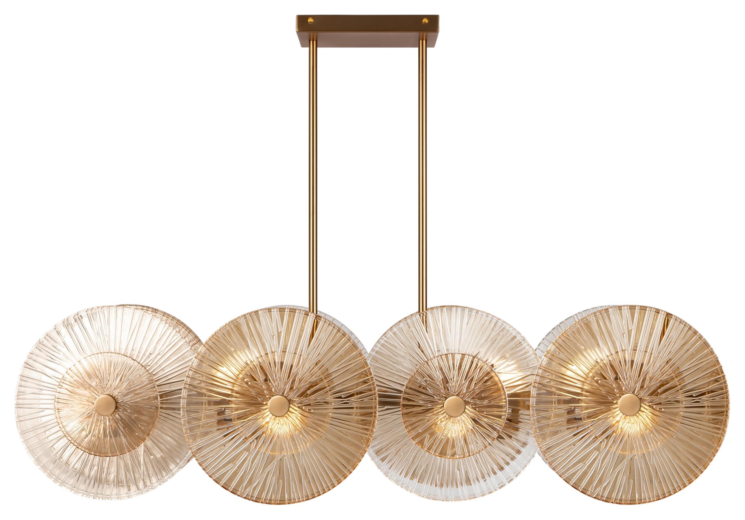 PENDELLEUCHTE ASTER - Goldfarben, Basics, Glas/Metall (17/28/103cm) - MAYTONI