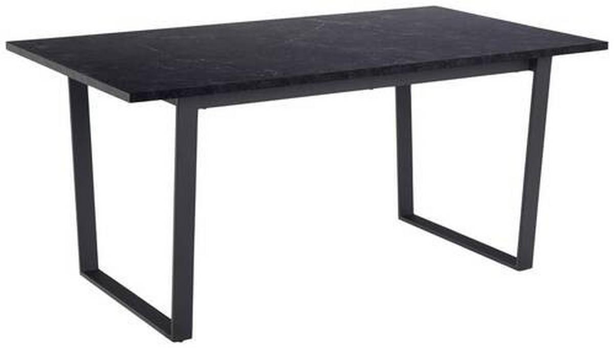 STÓŁ DO JADALNI AMBLE - czarny, Trend, materiał drewnopochodny/metal (160/90/74cm) - MID.YOU