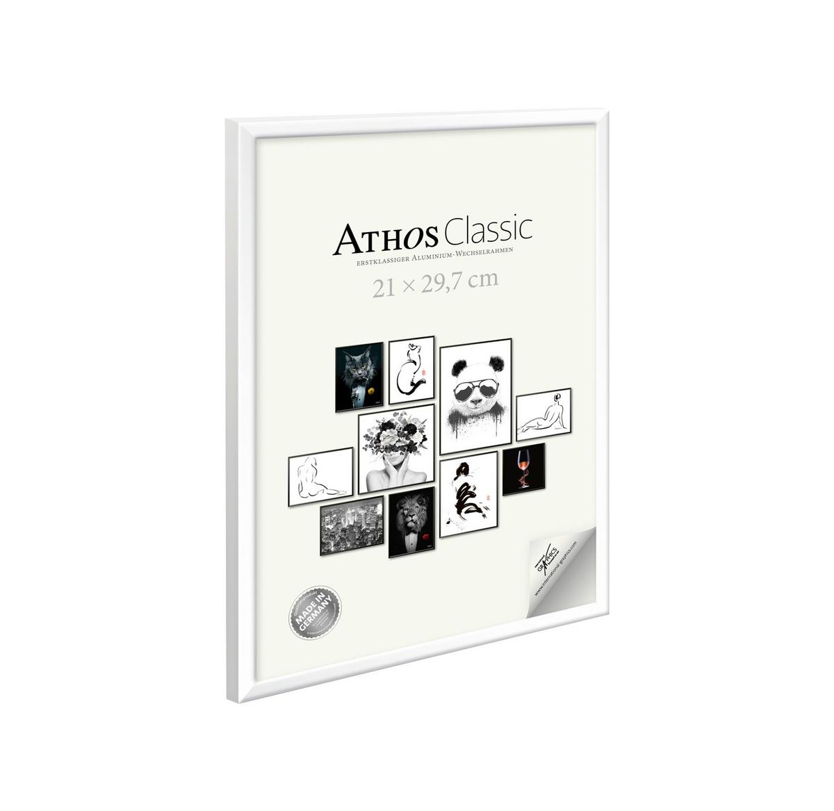 RAMKA NA ZDJĘCIA R-A0104010P - biały wysoki połysk, Basics, materiał drewnopochodny/tworzywo sztuczne (21/30/1,8cm)