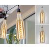 LED-LJUSKÄLLA FLASCHE - bärnstensfärgad, Romantik / Lanthus, metall/glas (7,5/27,5cm) - Mömax