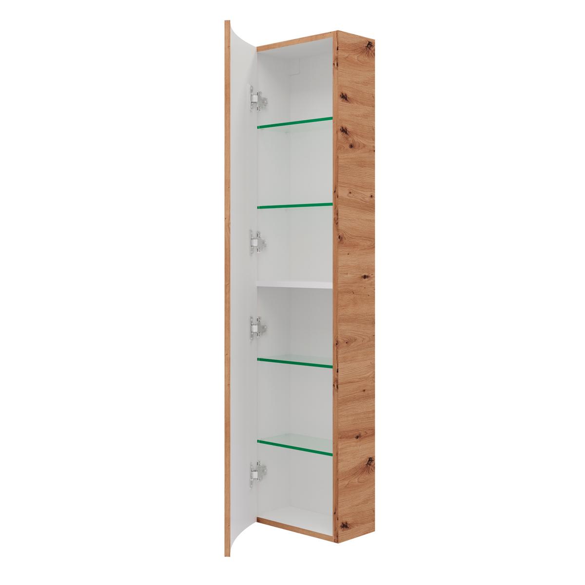 Dulap înalt Armonia - stejar Artisan, Modern, material pe bază de lemn (33/140/16cm)