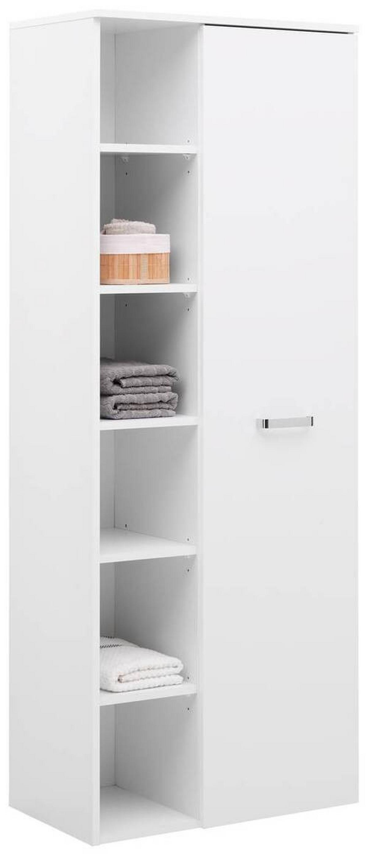 Visoki Element Fresh - bijela/boje kroma, Konvencionalno, drvni materijal/metal (65/168,5/38,5cm) - Modern Living
