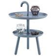 Beistelltisch in Grau/blau - Blau/Grau, MODERN, Kunststoff (42/56cm) - MÖMAX modern living
