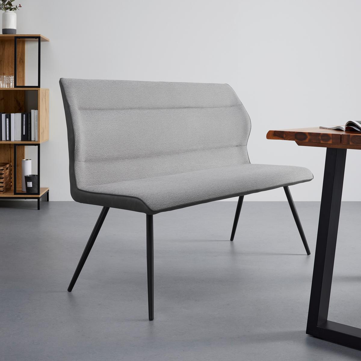 Ülőpad Eva - szürke, Modern, textil/fa (139/92,5/60,5cm) - Bessagi Home
