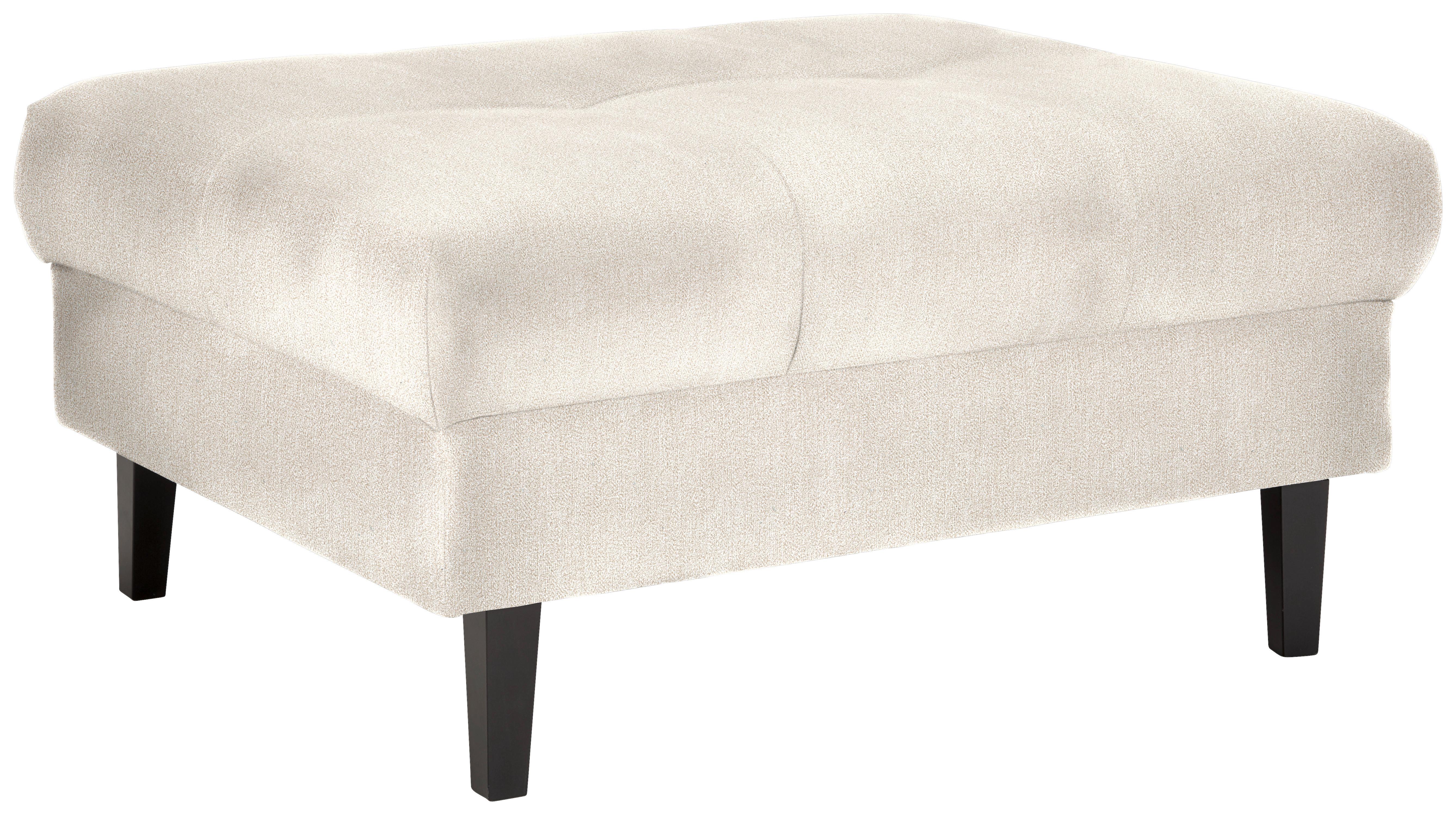 Hocker Boston Beige - Beige/Schwarz, KONVENTIONELL, Holz/Textil (93/46/75cm) - Based
