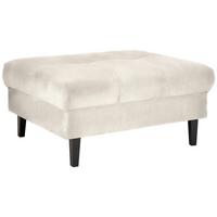 Hocker Boston Beige - Beige/Schwarz, KONVENTIONELL, Holz/Textil (93/46/75cm) - Based