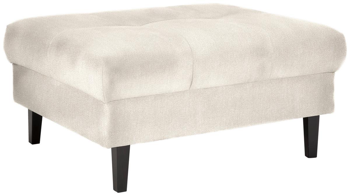 Hocker Boston Beige - Beige/Schwarz, KONVENTIONELL, Holz/Textil (93/46/75cm) - Based