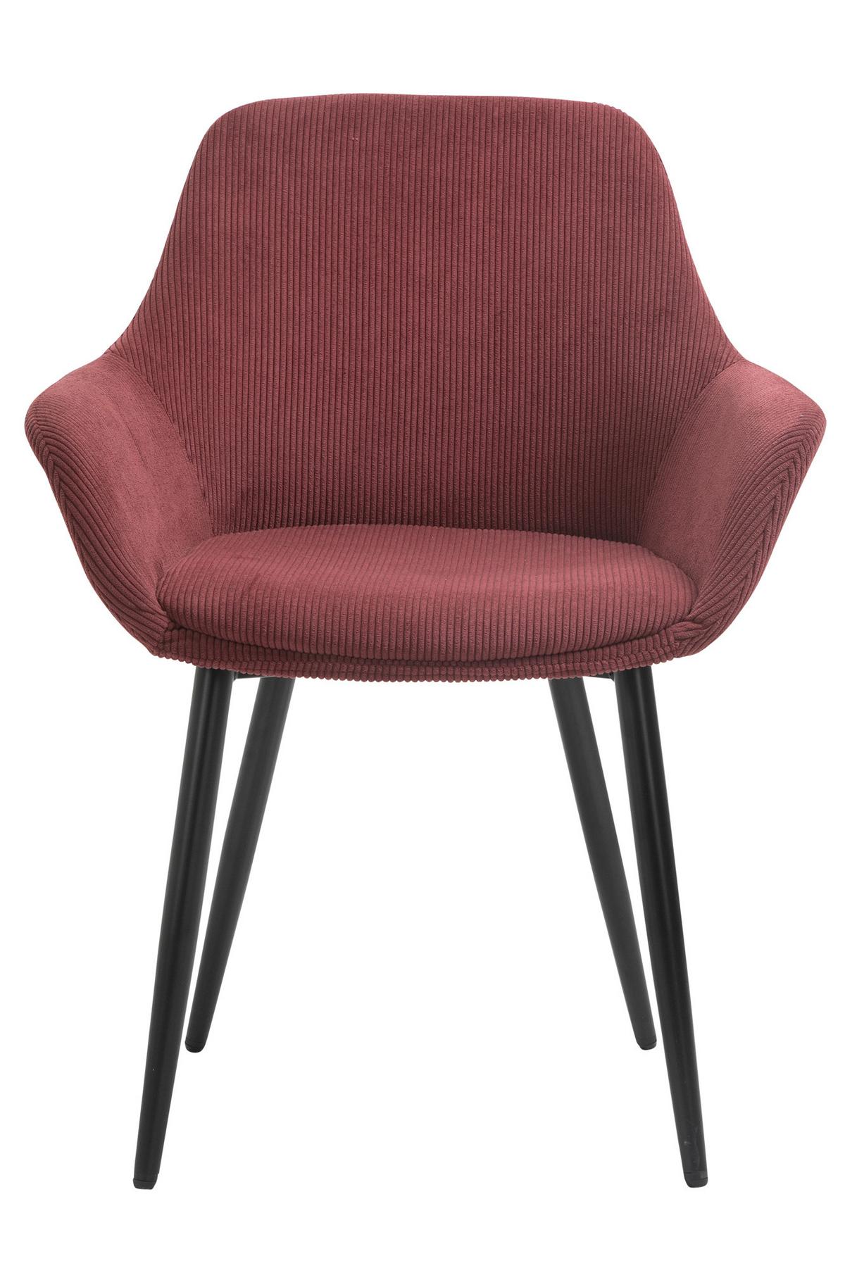 Set Naslanjačev Cord, Barva Gozdnih Sadežev, 2-Delni - črna/barve gozdnih sadežev, Moderno, kovina/tekstil (64/86/59cm) - Livetastic